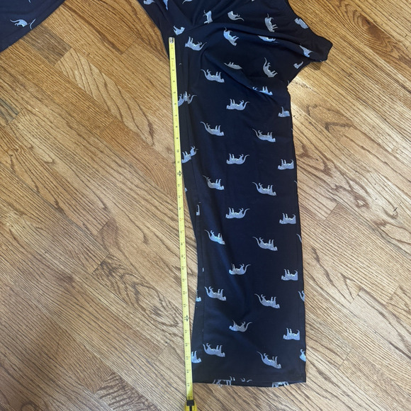 TART Intimates Pajama Set Womens Medium Leopard Print Soft Button Up Athleisure - Picture 8 of 11